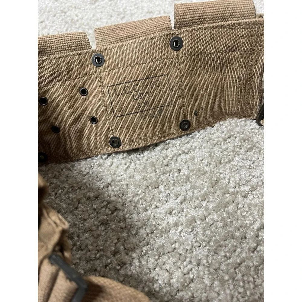 WW1 M1910 US Army 10 Pocket Cartridge Belt - AUG 1918 L.C.C. & Co.